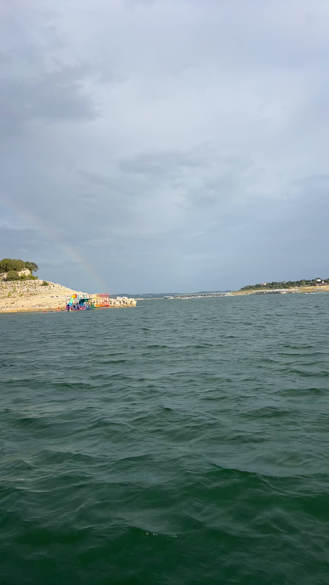 Lake Rainbow Scene